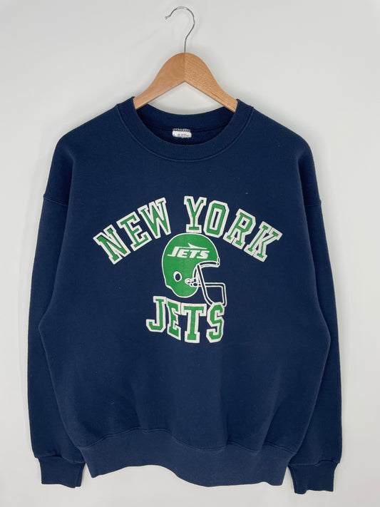 90’s NEW YORK JETS Made in USA Size XL Vintage NFL Sweat - Shirt/ K8904