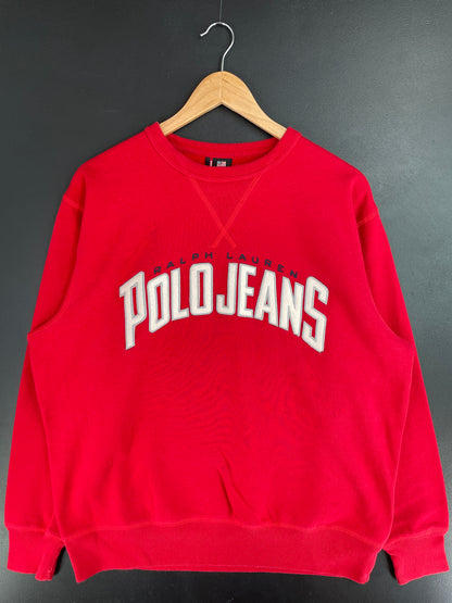 Vintage POLO JEANS RALPH LAUREN Size M Vintage Sweat-shirt / E193