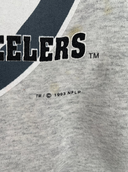 1993 PITTSBURGH STEELERS Made in USA Size L Vintage NFL Sweat-shirt / E4767S