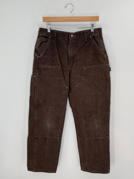 Vintage CARHARTT Double Knee Size W34xL31 Duck Pants / K8066