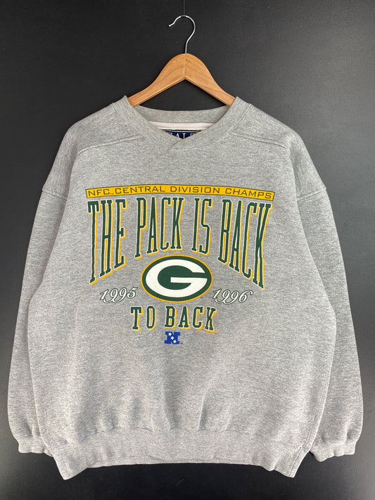 1996 GREEN BAY PACKERS Size L Vintage NFL Sweat-shirt / E313