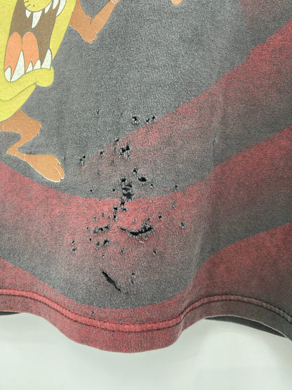 90’s LOONEY TUNES TAZ Made in USA Size L T-Shirts / E684
