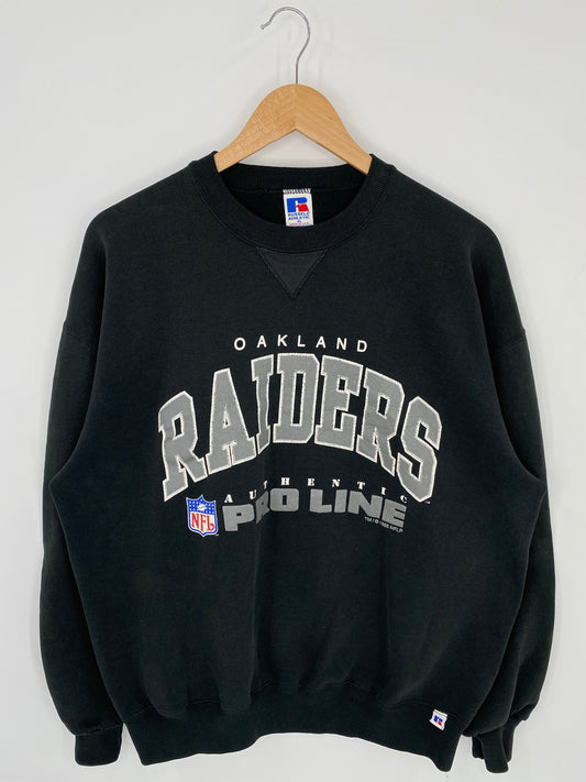 1995 OAKLAND RAIDERS Made in USA Size XL Vintage NFL Sweat-Shirt/ K8118