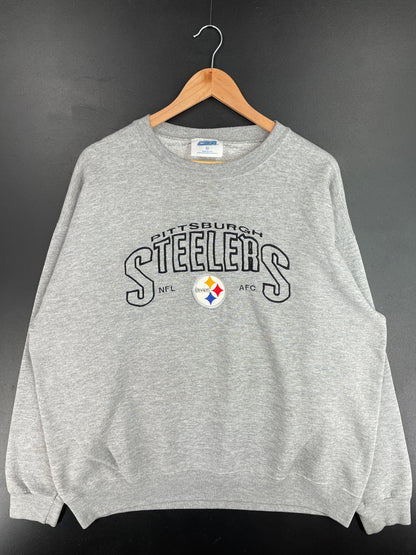 90's PITTSBURGH STEELERS Made in USA Size XL Vintage NFL Sweat-Shirt / E3965S