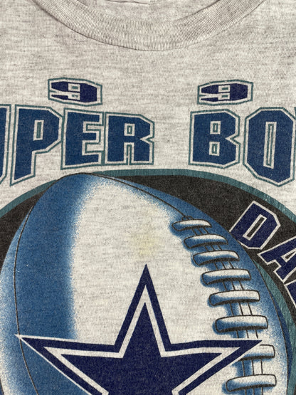 1992 STARTER x DALLAS COWBOYS Made in USA Size L Vintage NFL T-shirt / E6421T