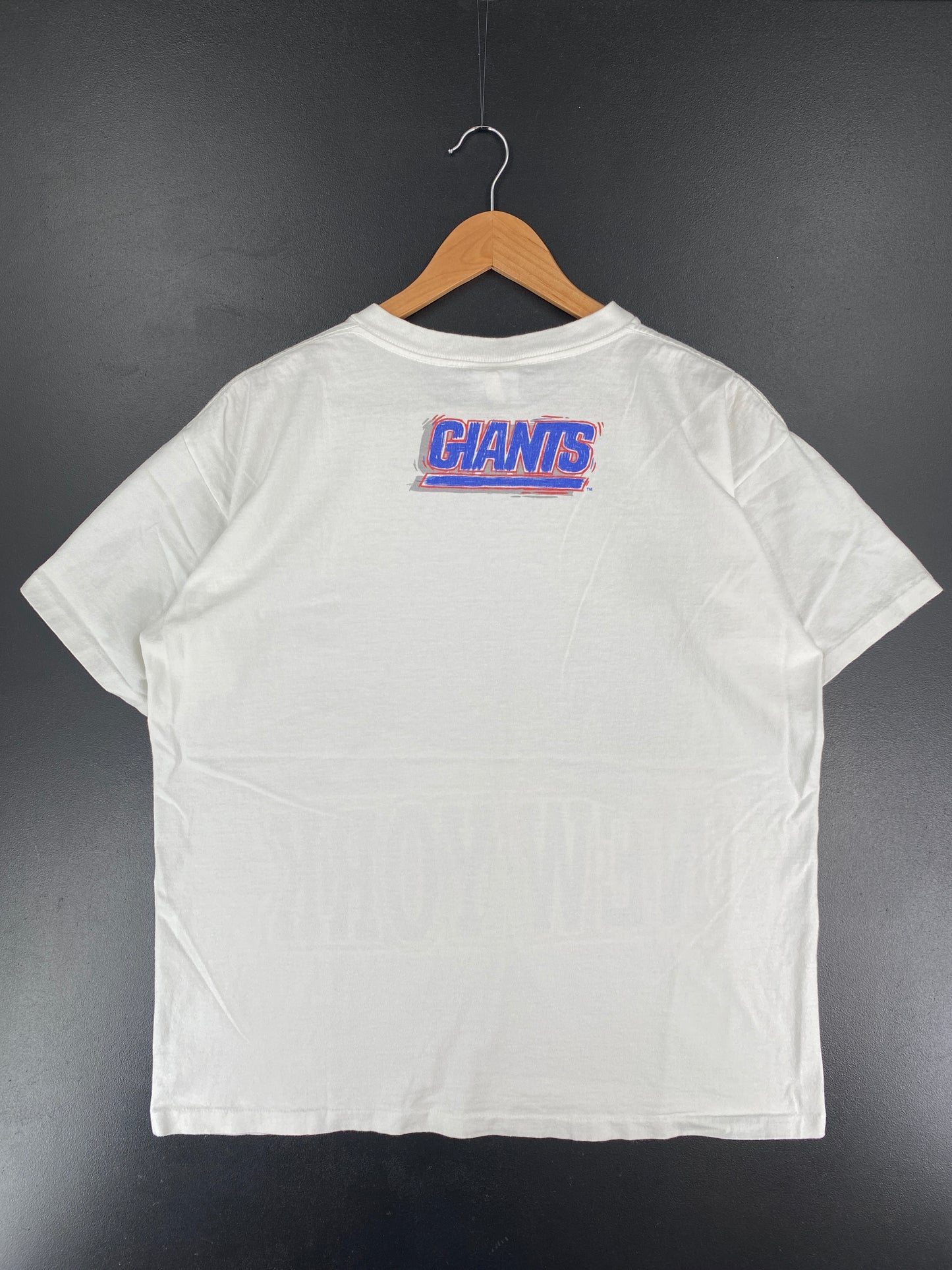 90's NEW YORK GIANS Made in USA Size L Vintage NFL T-Shirt / E6092T