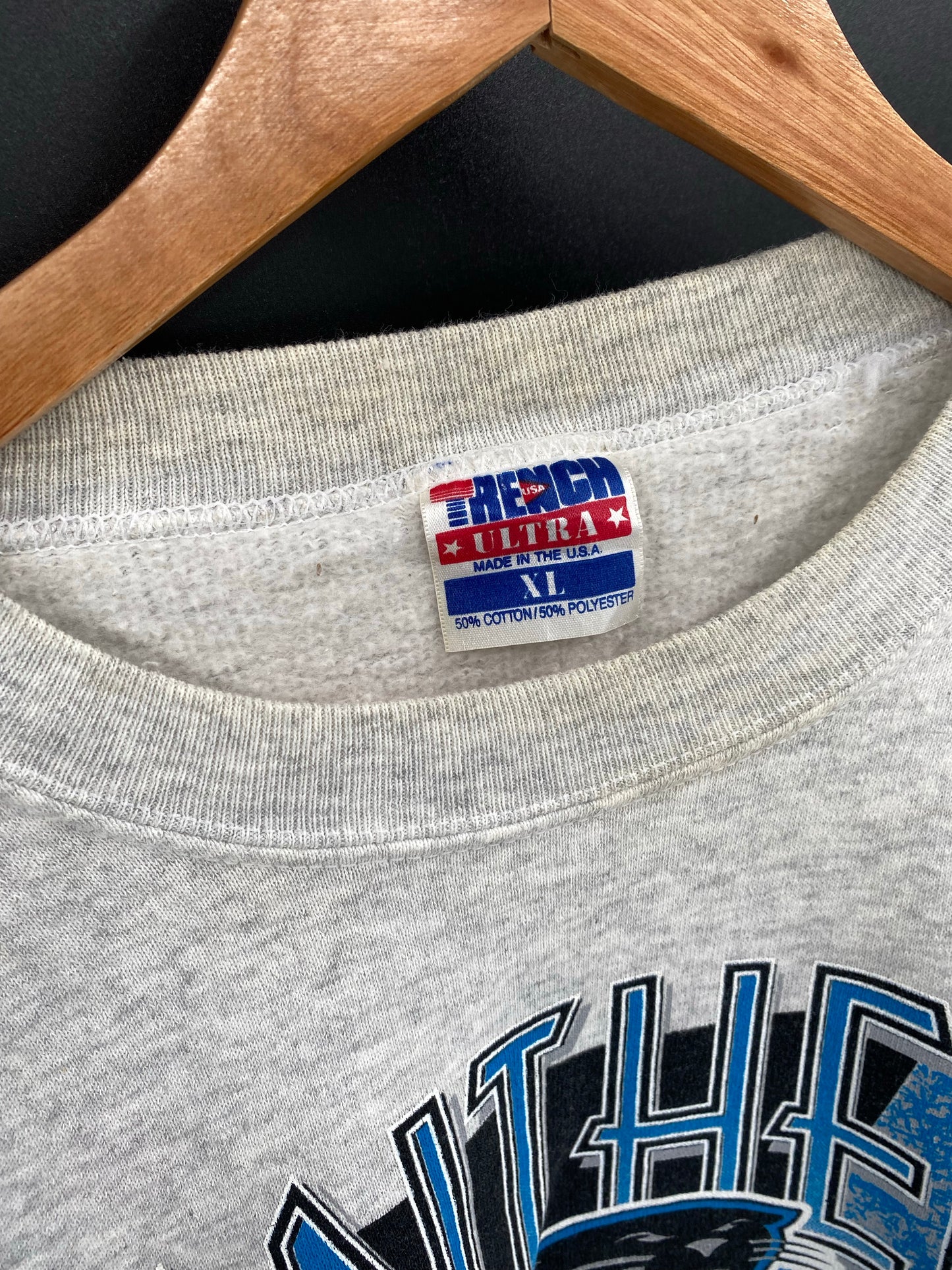 1994 CAROLINA PANTHERS Size XL Vintage  NFL Sweat-Shirt / K4149