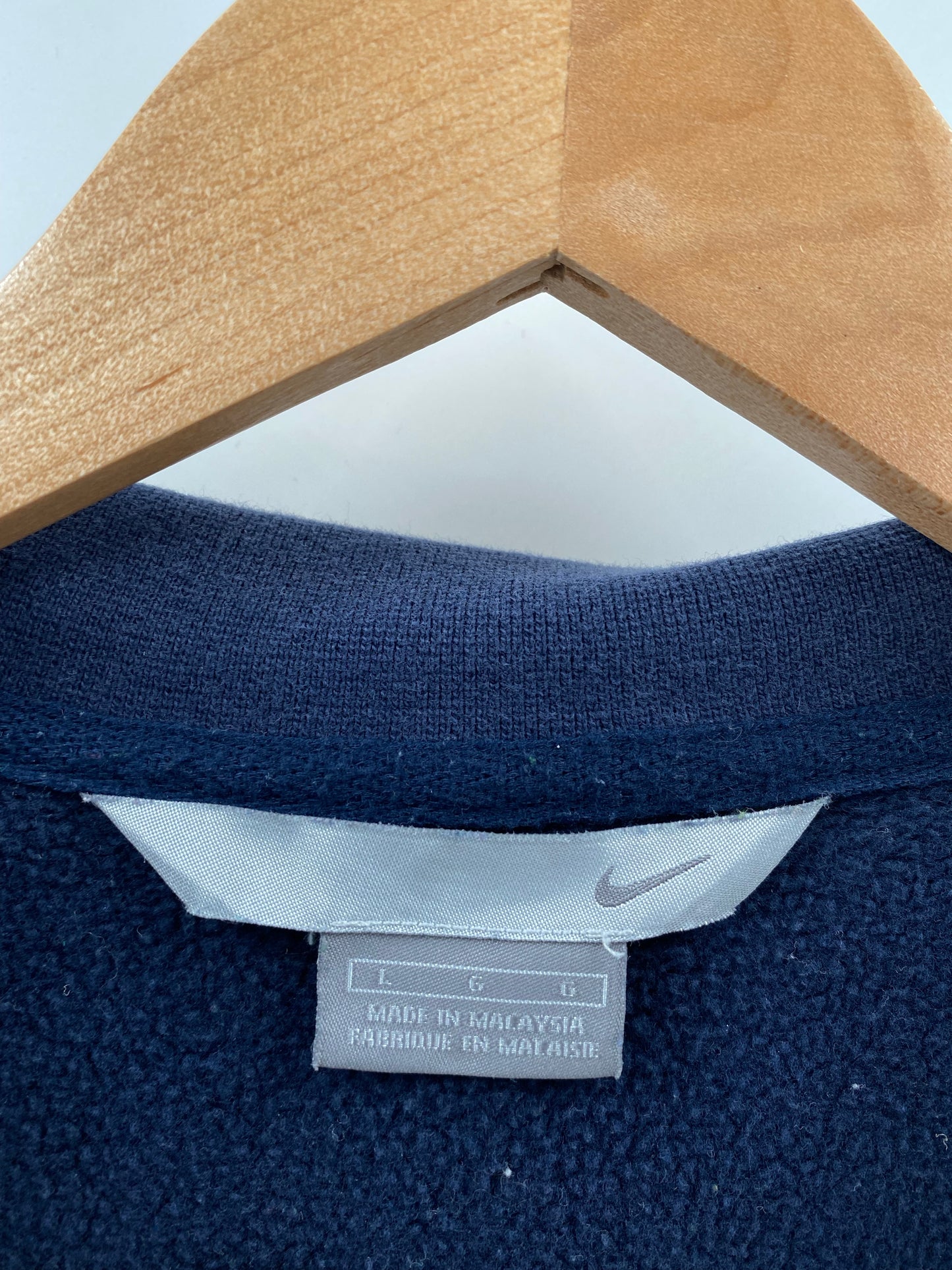 00' NIKE Size L Vintage Half Zip Sweat-shirt/ K5803