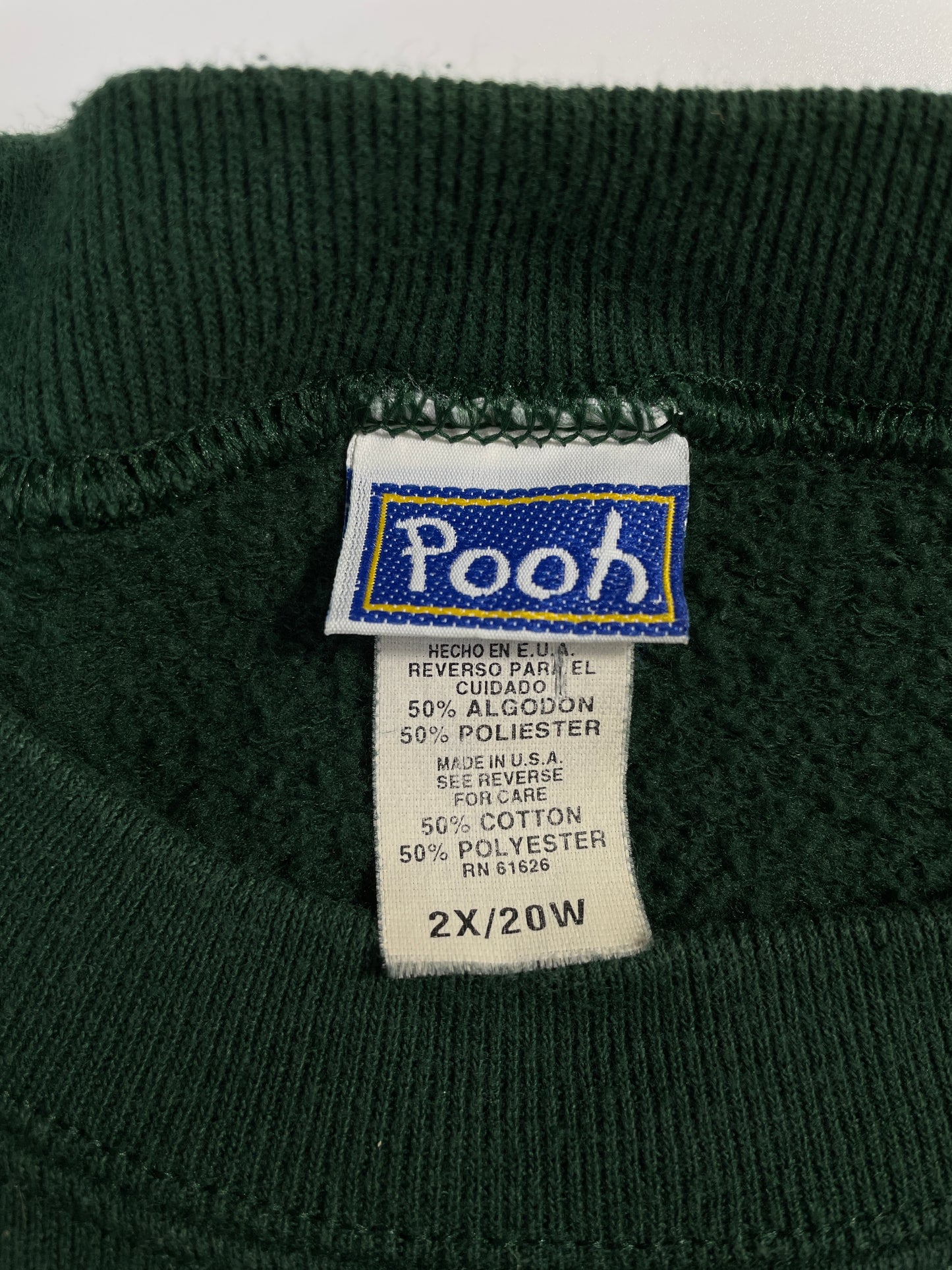 00' DISNEY WINNIE THE POOH Made in USA Size XXL Vintage Sweat Shirt / E4122S
