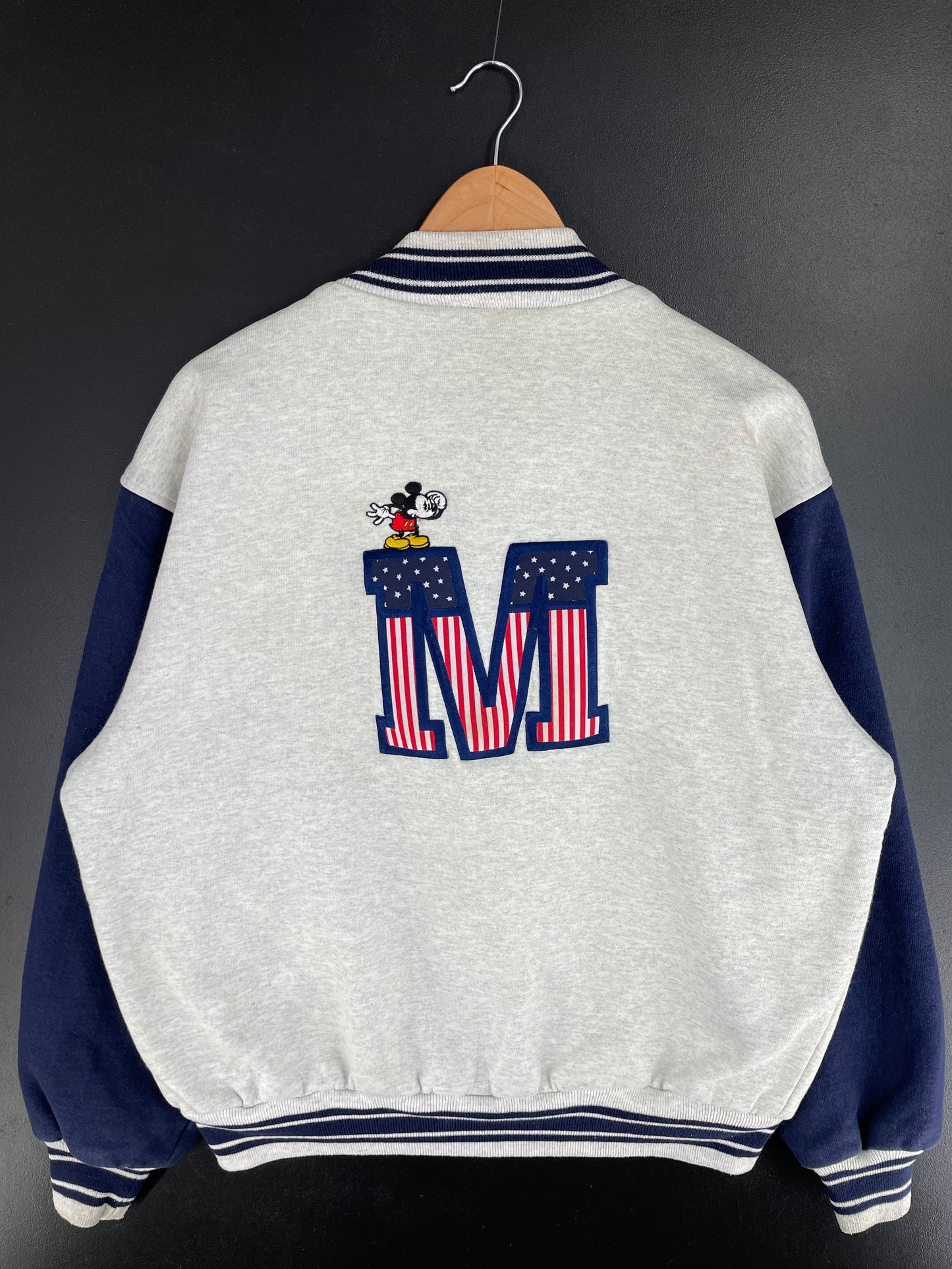90's DISNEY MICKEY Size L Vintage Sweat Jacket / A9708