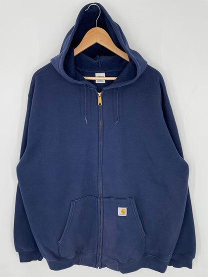 .Vintage CARHARTT Size XXL Zip-up Hoodie Sweat-Shirt / A6852