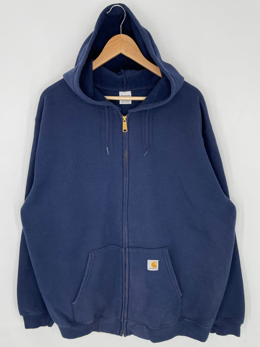 .Vintage CARHARTT Size XXL Zip-up Hoodie Sweat-Shirt / A6852