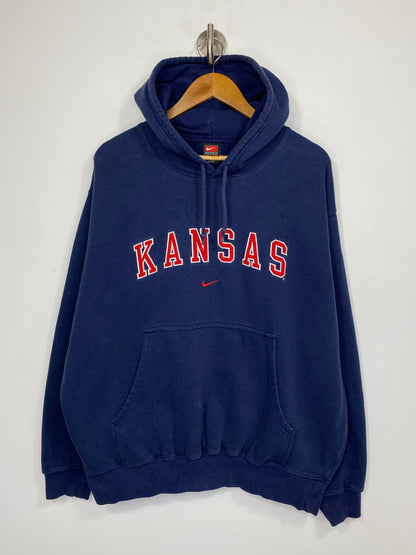 90’s NIKE KANSAS Vintage Hoodie Sweat-Shirt / 4883