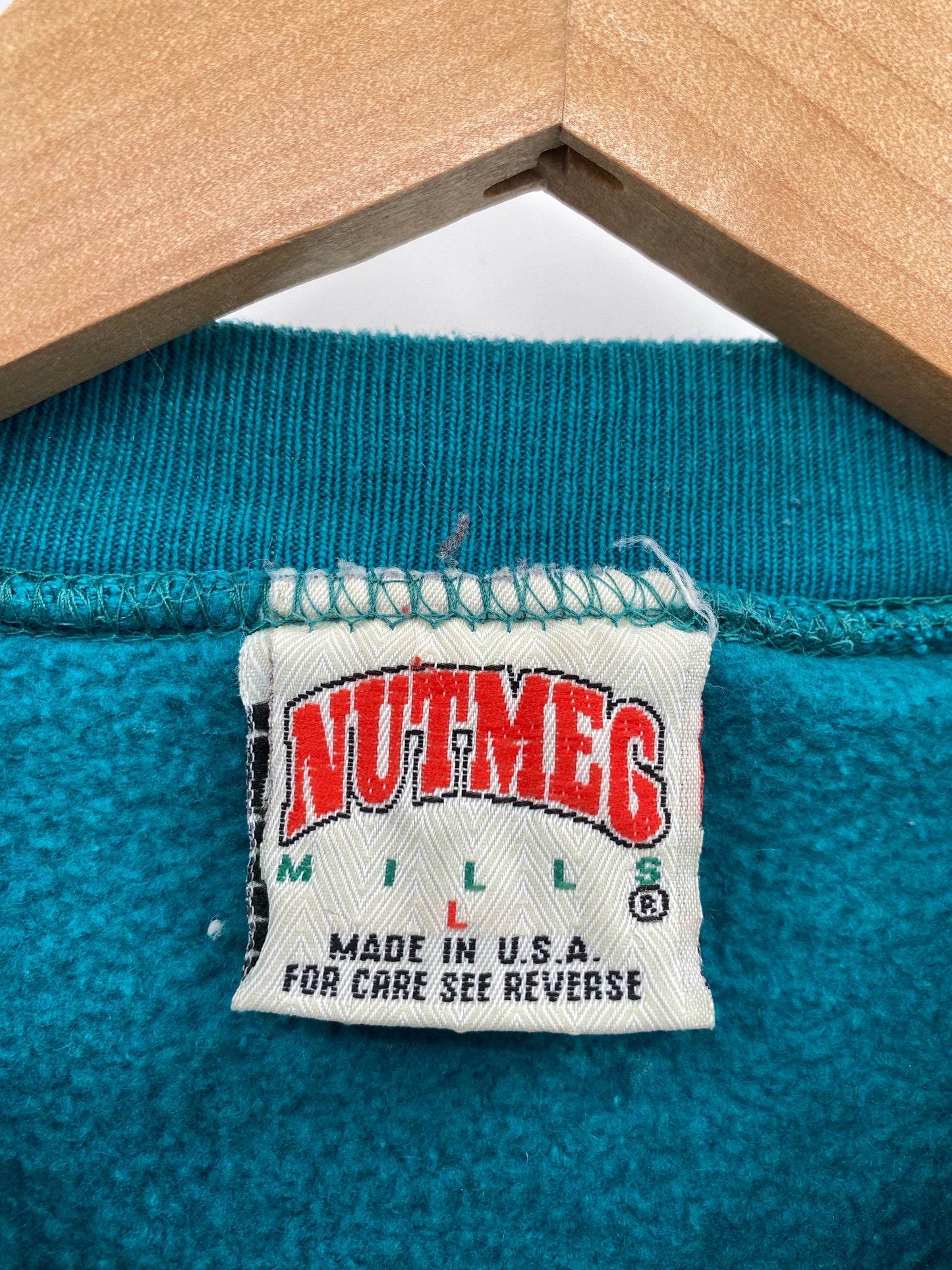 1993 MIAMI DOLPHINS Made in USA Size L Vintage NFL Sweat-Shirt / E1640S