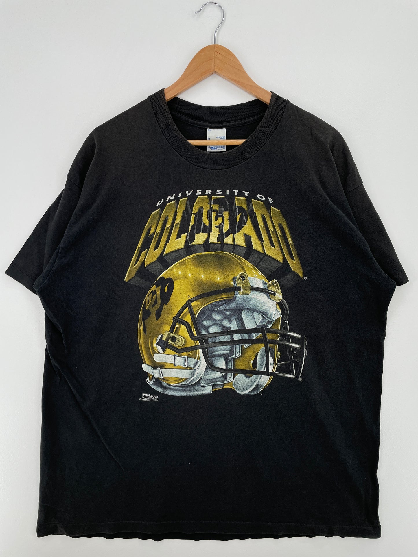 .90's SALEM x UNIVERSITY OF COLORADO Made in USA Size XL Vintage College T-Shirt / A8470