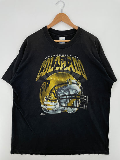 .90's SALEM x UNIVERSITY OF COLORADO Made in USA Size XL Vintage College T-Shirt / A8470
