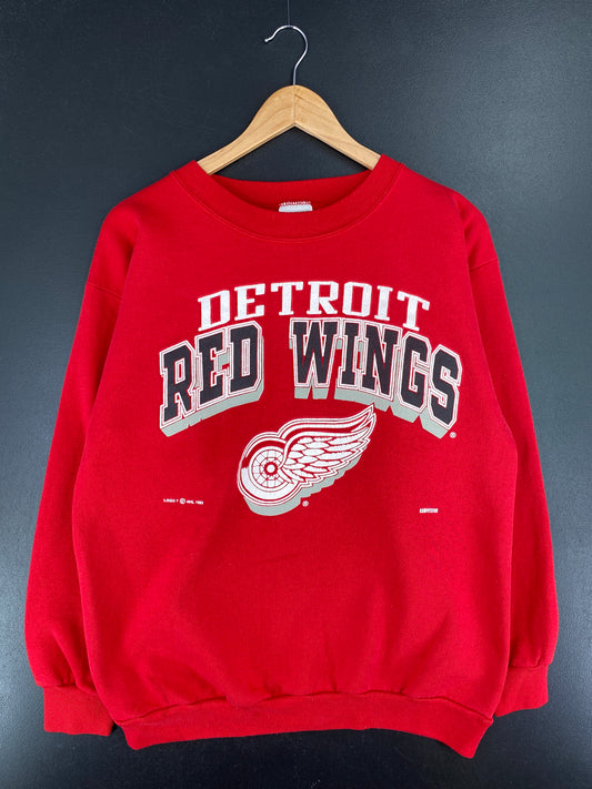 90's DETROIT RED WINGS Made in USA Size XL Vintage NHL Sweat-Shirt / A6132