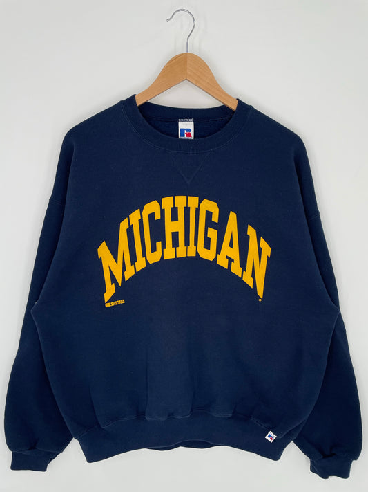 90’s MICHIGAN Size XL Vintage College Sweat-Shirt / K8570