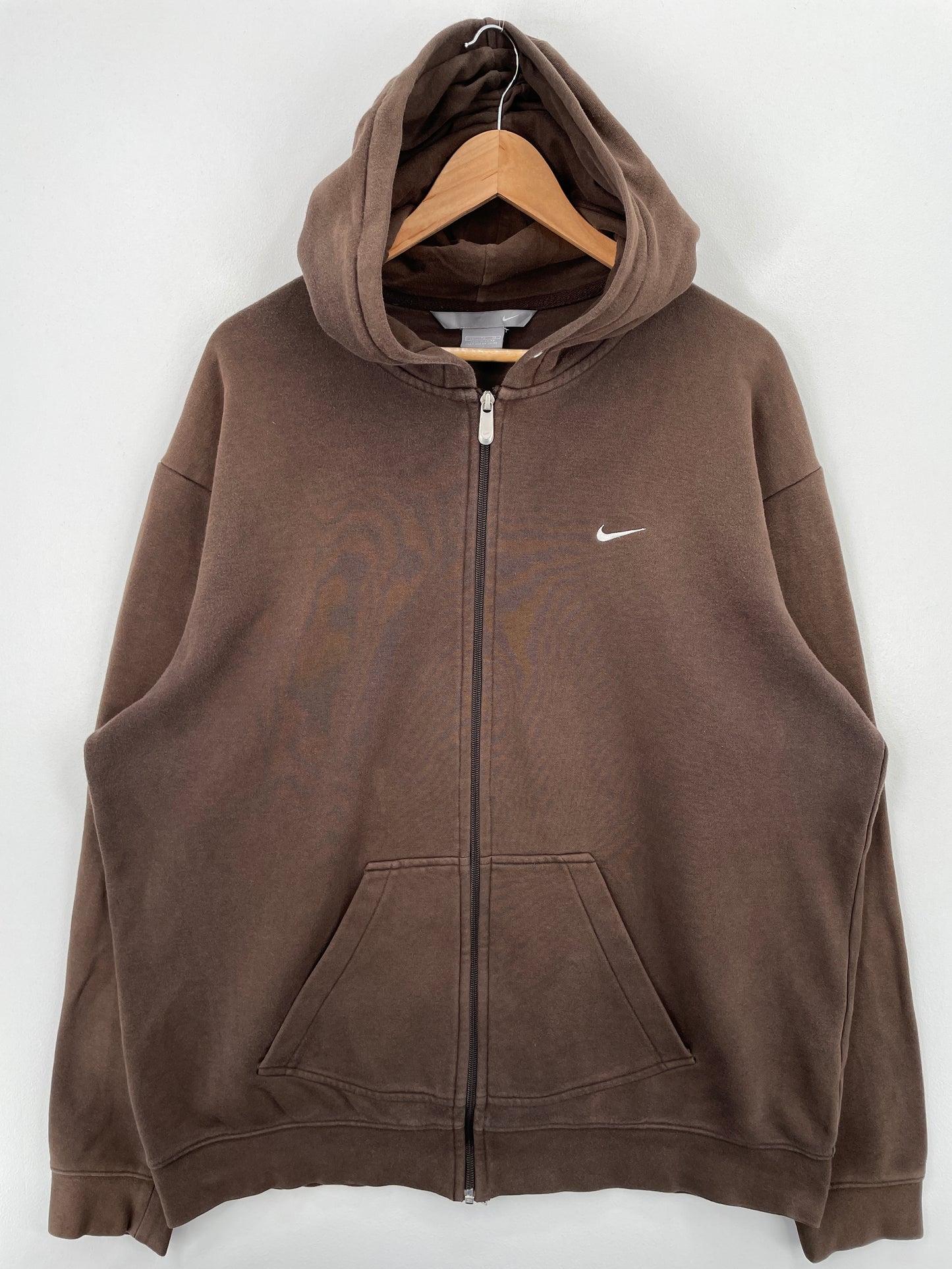 00' NIKE MINI SWOOSH Size L Vintage Zip-up Hoodie Sweat-shirt / A6577