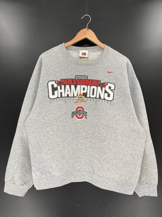 00' NIKE OHIO STATE Size XL Vintage College Sweat shirt / K5176