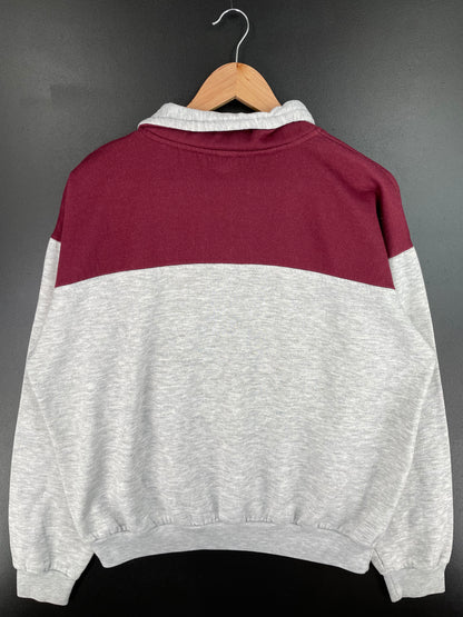 90's SAN FRANCISCO 49ERS Made in USA Size XL Vintage NFL Half Zip-up Sweat-shirt / A1555