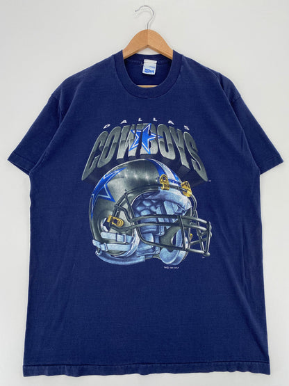 .1995 SALEM x DALLAS COWBOYS Made in USA Size L Vintage NFL T-Shirt / E5080T