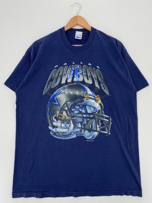 .1995 SALEM x DALLAS COWBOYS Made in USA Size L Vintage NFL T-Shirt / E5080T