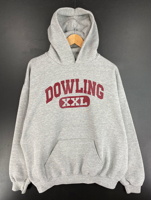 .90’s DOWLING Size XL Vintage College Hoodie Sweat-shirt / E4584S