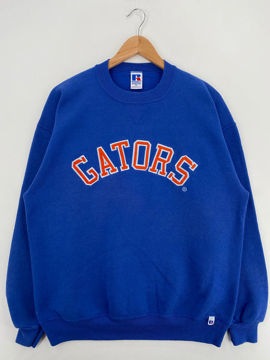 90's RUSSELL x FLORIDA GATORS Made in USA Size XL Vintage College Sweat-Shirt / A6279