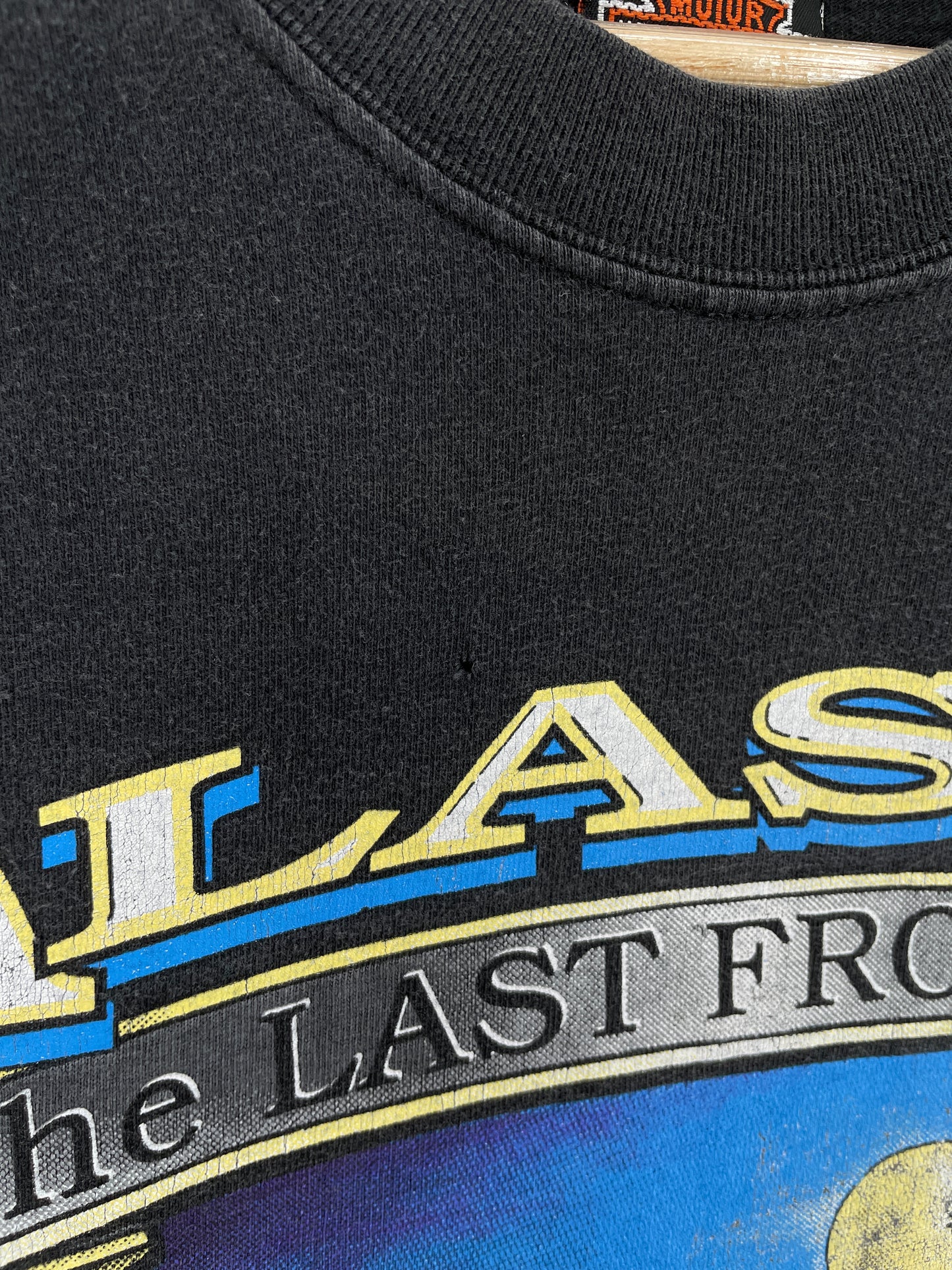 90's HARLEY DAVIDSON x ALASKA Made in USA Size XL Vintage T-shirt / A3595