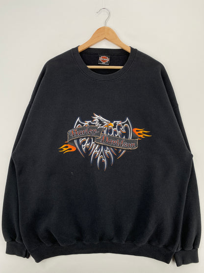 2000 HARLEY DAVIDSON Made in USA Size XXL Vintage Sweat-Shirts / A3973