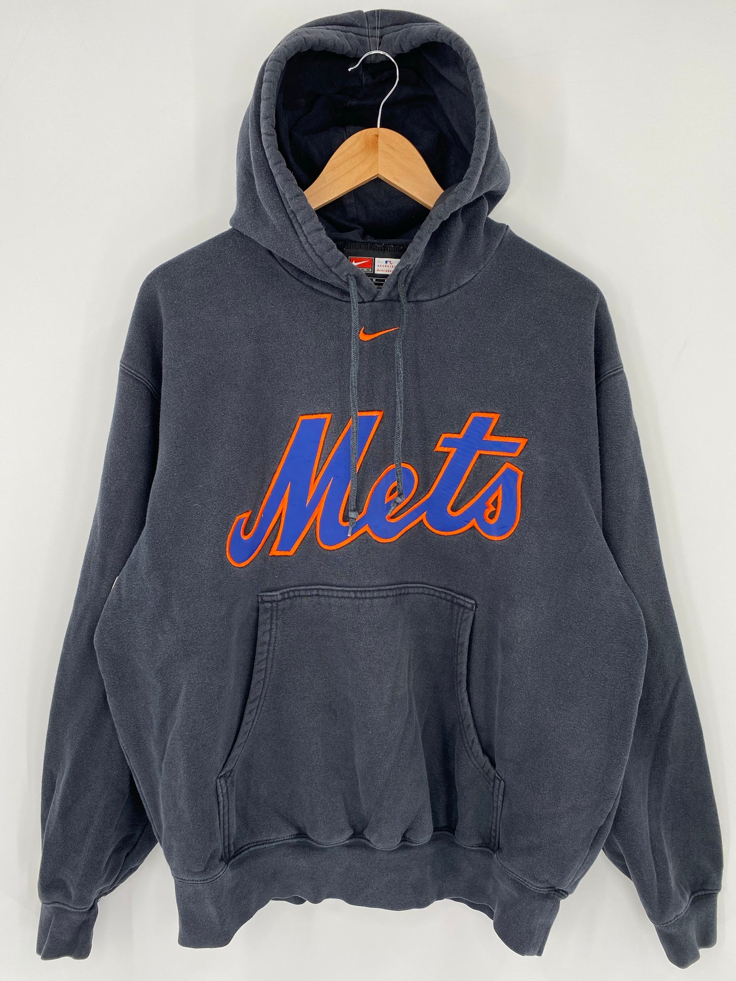 00' NIKE METS Size M Vintage MLB Hoodie Sweat-shirt / K5950