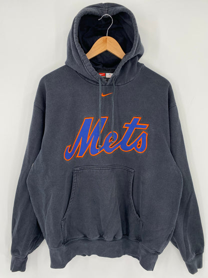 00' NIKE METS Size M Vintage MLB Hoodie Sweat-shirt / K5950