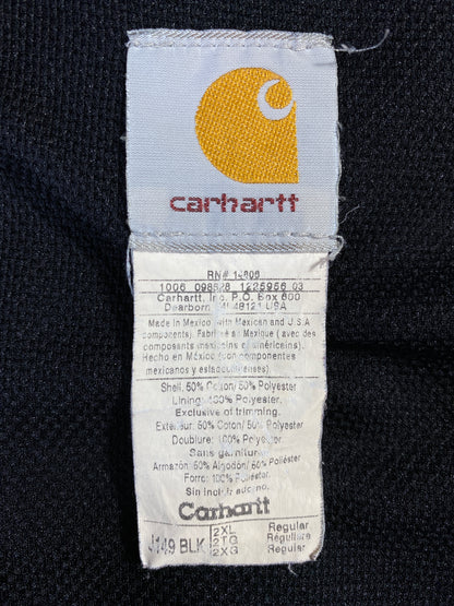 Vintage CARHARTT Size XXL Hoodie Zip-up Sweat-Shirt / A7925