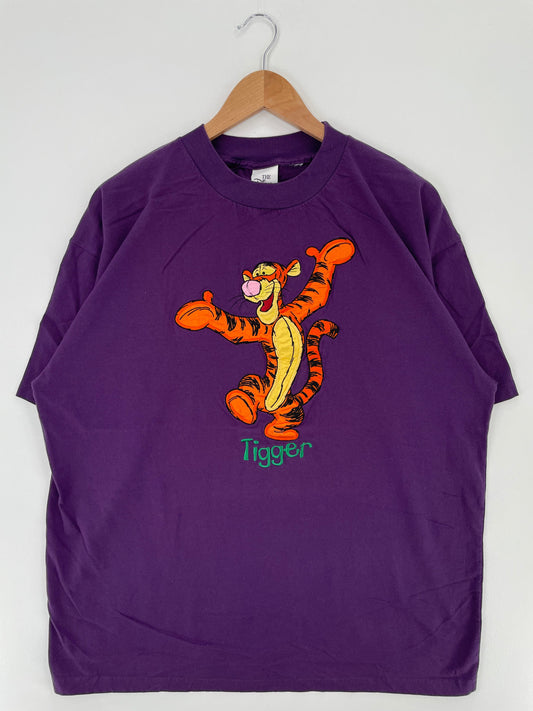 00' DISNEY TIGGER Size No Tag(Approx.XL) Vintage T-Shirt / E1101