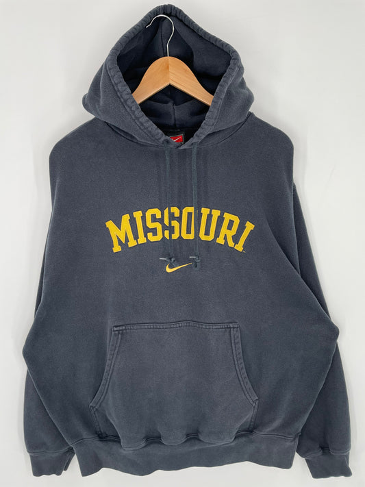 00' NIKE MISSOURI Size L College Hoodie Sweat-shirt / K9805