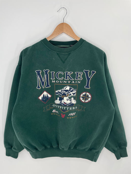 90's DISNEY MICKEY Size S-M Vintage Sweat-shirt / K7701