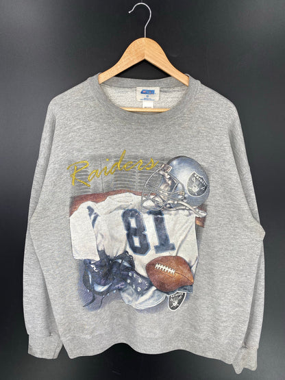 1997 OAKLAND RAIDERS Made in USA Size XL Vintage NFL Sweat-Shirt/ K8077