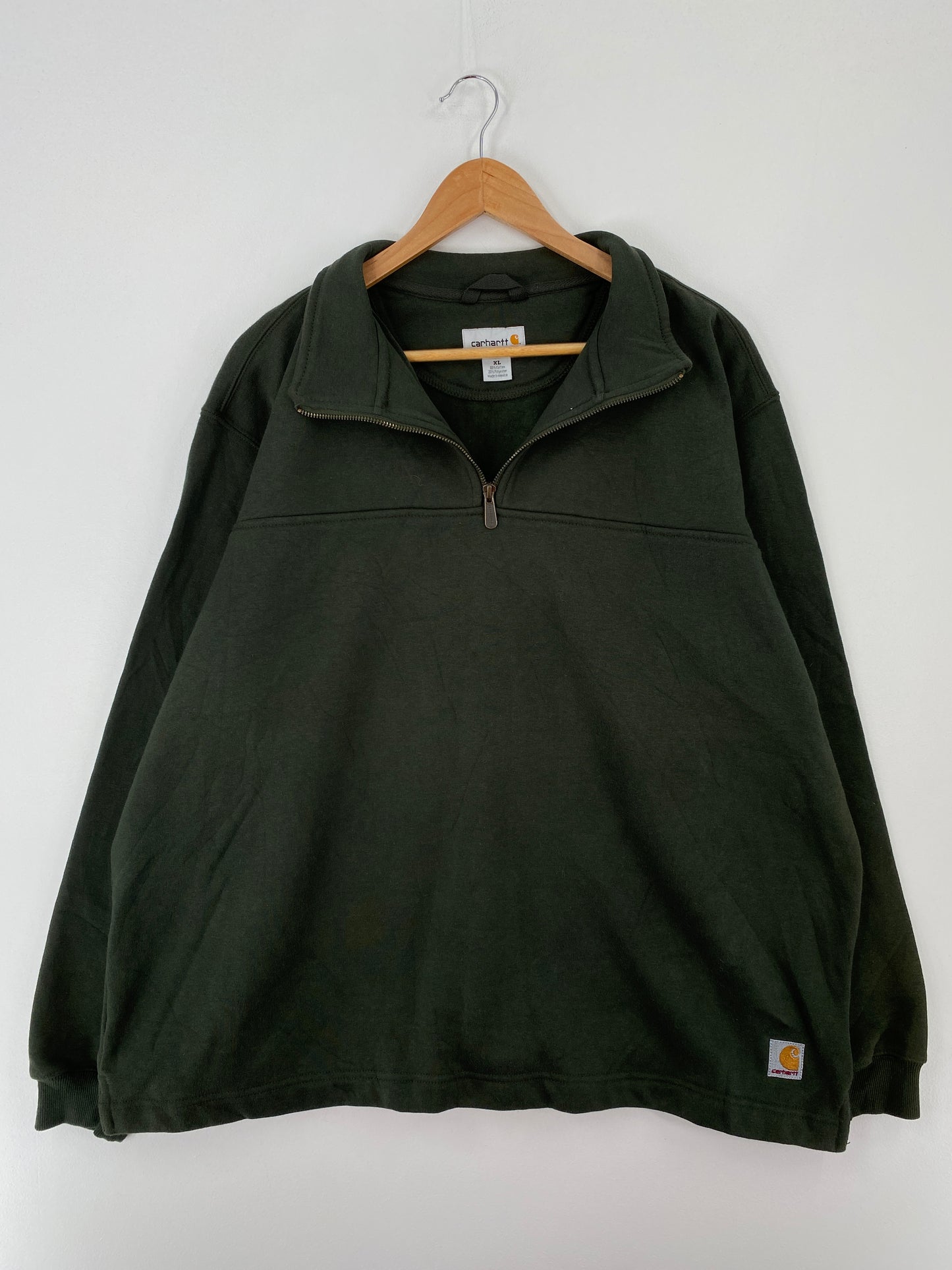 Vintage CARHARRT Size XL Half Zip Sweat Shirt / A9581