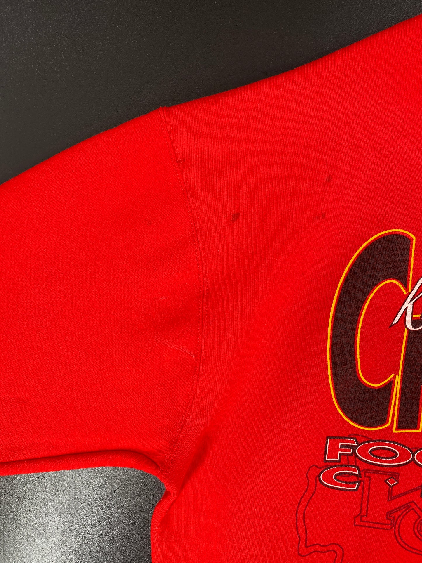 90's SALEM x KANSAS CITY CHIEFS Made in USA Size XXL Vintage NFL Sweat-Shirt / A5038