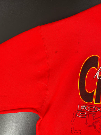 90's SALEM x KANSAS CITY CHIEFS Made in USA Size XXL Vintage NFL Sweat-Shirt / A5038