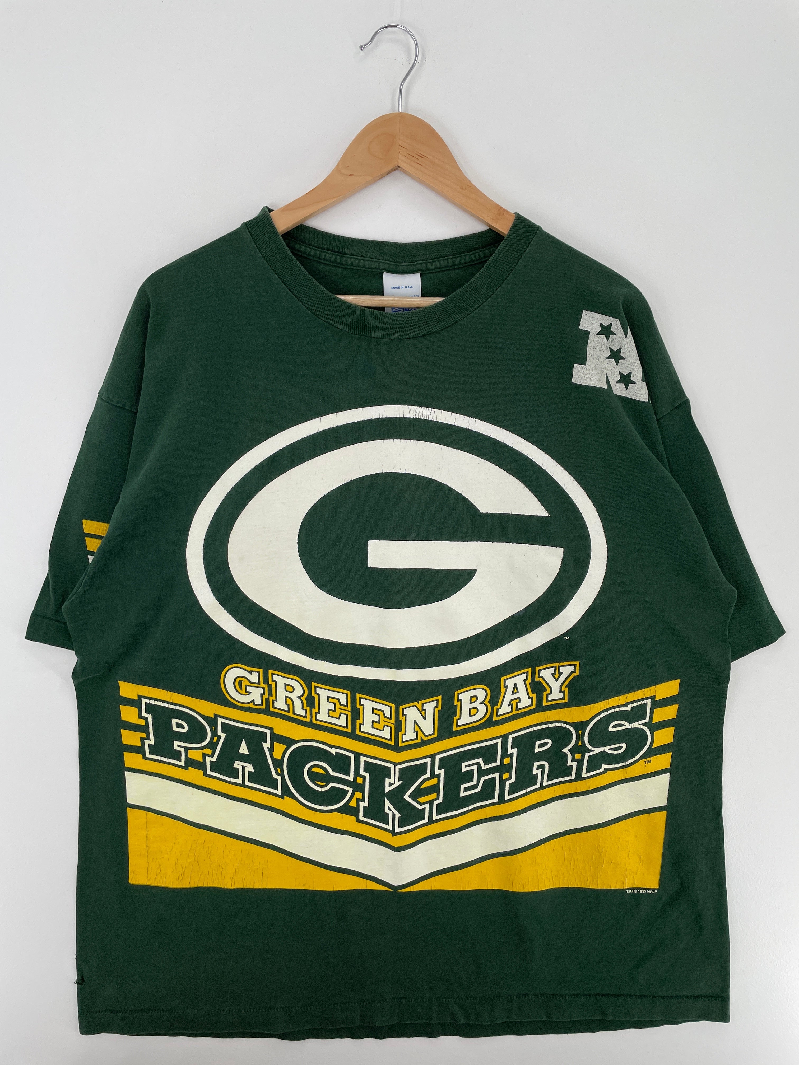 1995 GREEN BAY PACKERS Made in USA Size XXL Vintage NFL T-shirt