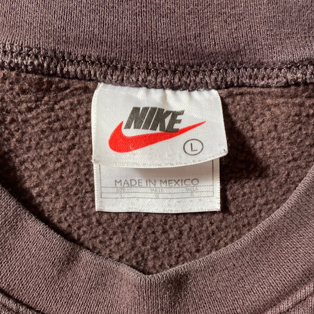 90's NIKE MINI SWOOSH Size L Vintage Sweat-shirt / E402