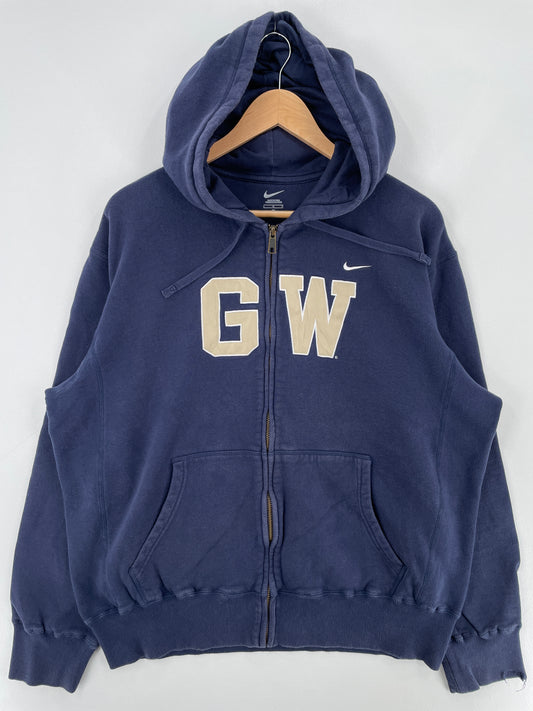 Vintage NIKE x GW Size L College Hoodie Zip-up Sweat-Shirt / E3079S