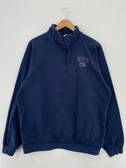 00' NIKE Size XL Vintage Half Zip Sweat Shirts / A7262
