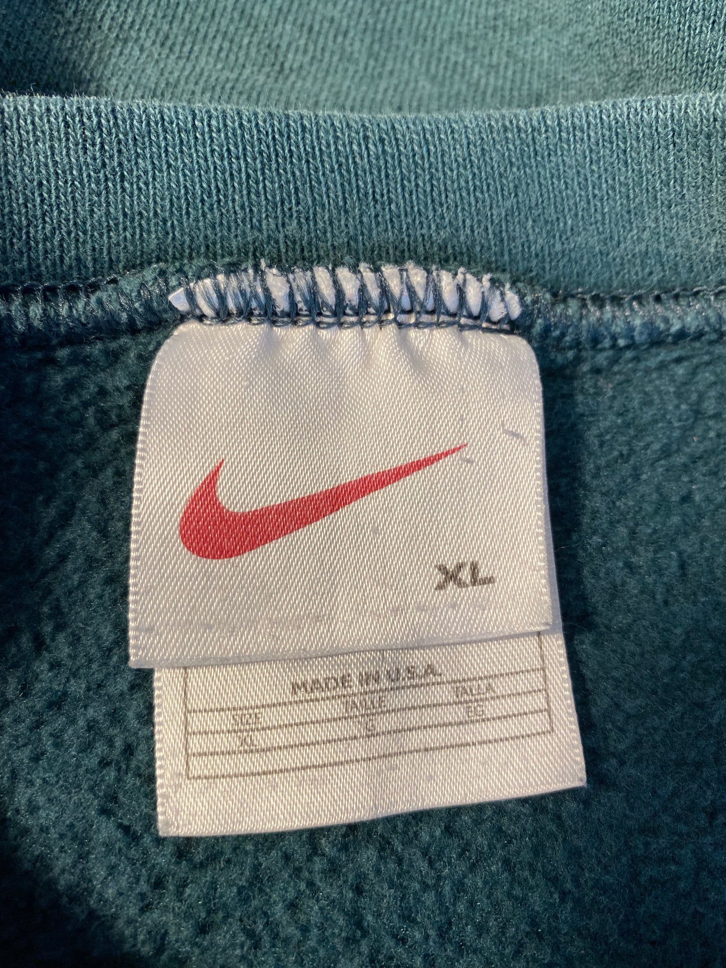90's NIKE MINI SWOOSH Made in USA Size XL Vintage Sweat-shirt / k5688