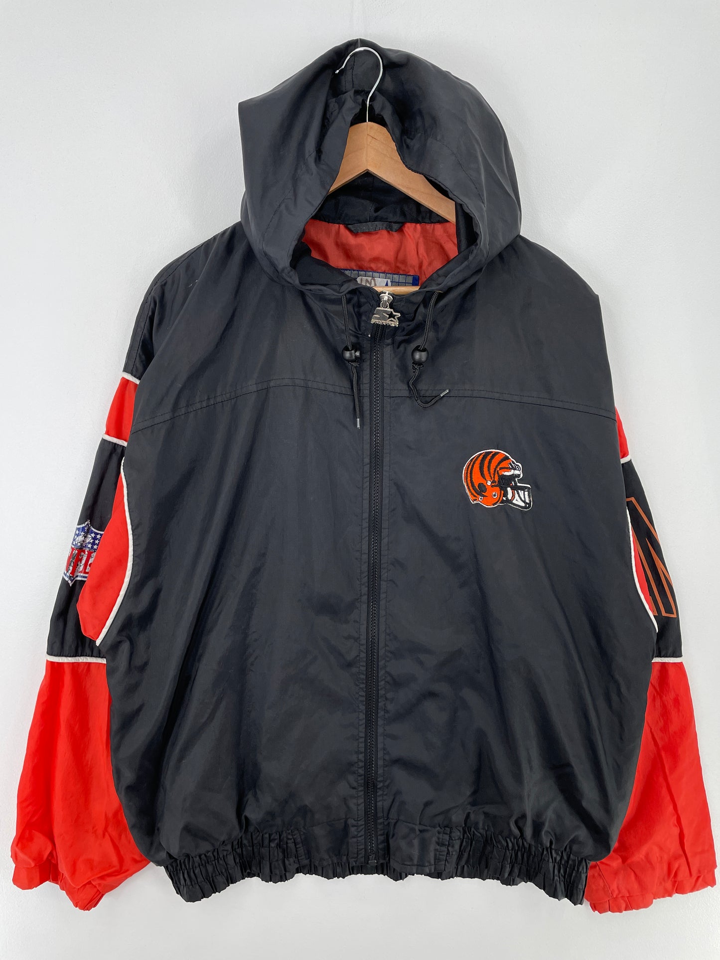 90's STARTER x CINCINNATI BENGALS Size L Vintage NFL Nylon Jacket / A9811