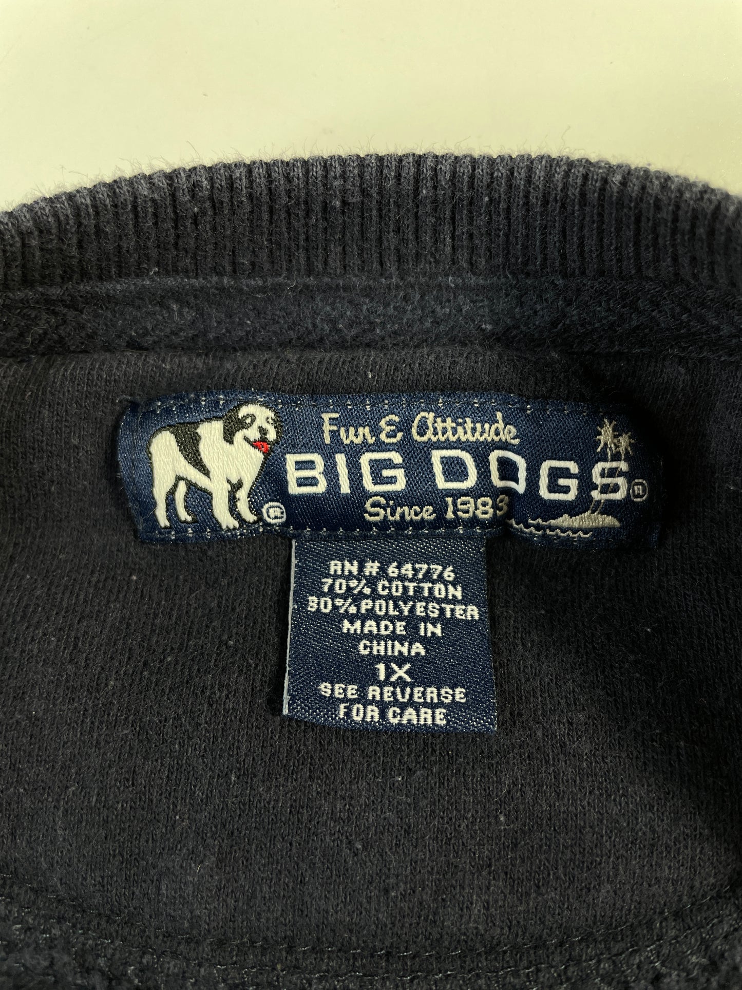 Vintage BIG DOG Size XL Vintage Animal Sweat-Shirt / E709