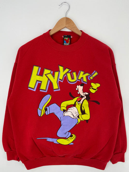 90’s DISNEY GOOFY Made in USA Size L Vintage Sweat-Shirt / A732