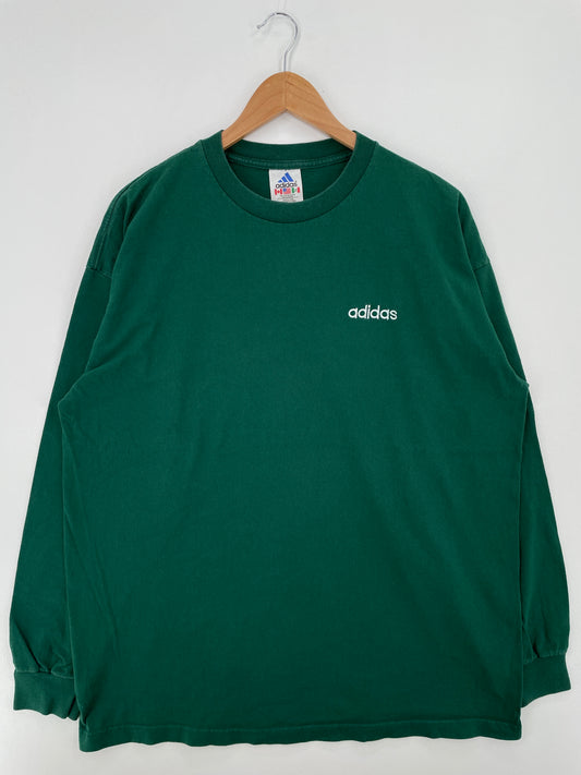 90’s ADIDAS Size XL Vintage Long Sleeve T-Shirt / A8465